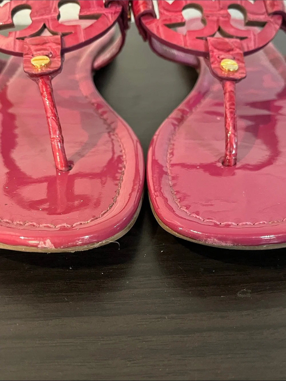 Tory Burch Miller patent sandals